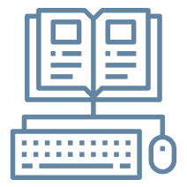 Visual Communication icons_E-learning, training modules, and intranet