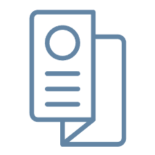 Visual Communication icon_ Flyers, posters, signage, and other collateral